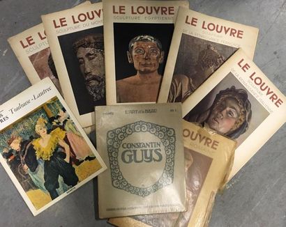 null LOT DE LIVRES ET REVUES D'ART : 
- Le Louvre, Éditions SNEP. Illustrations en...