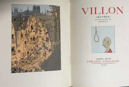 null VILLON, Oeuvres. 
Éditions Gilbert Jeune, Paris, 1933. Illustrations en couleur...