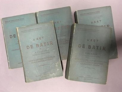 null P. PLANAT, L'Art de batir. Paris. 5 volumes.
En l'état. 