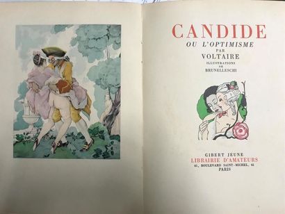 null ENSEMBLE de deux ouvrages littéraires illustrés comprenant : 
- Daphnis et Chloé....