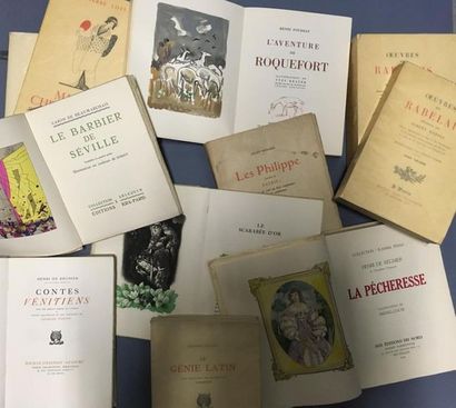 null Ensemble de onze romans et ouvrages brochés, in-8, comprenant : 
- Pierre LOTI,...