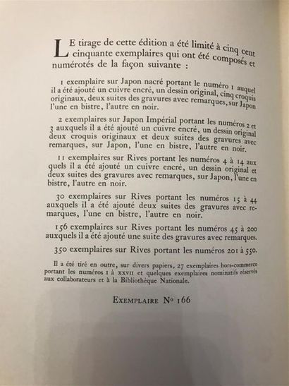 null René BOYLESVE. Les Bains de Bade. Paris, Editions du Baniyan, 1958. In-4, demi-chagrin...