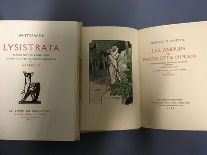 null ENSEMBLE de deux ouvrages des éditions Georges Briffaut :
LA FONTAINE, Les amours...