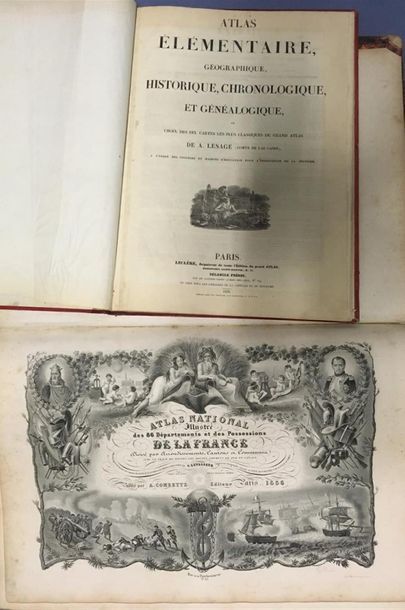 null V. LEVASSEUR, Atlas national illustré des départements de la France. Editions...