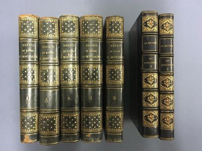 null M. de MONTAIGNE, Essais. Editions Lefèvre librairie, Paris, 1826. 5 volumes...