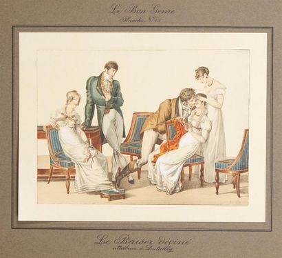 null Trente-neuf aquarelles originales pour Le Bon Genre. Librairie Denis, Paris,...