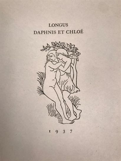 null LONGUS - Aristide MAILLOL 
Daphnis et Chloé. Traduction d'Amyot, revue et complétée...