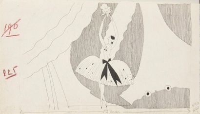 null Charles MARTIN (1884 - 1932/34)
Deux illustrations à l'encres sur papier : 
-...