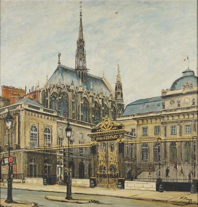 null Pierre FARGE (1878-1947)
Vue d'une église
Huile sur toile, signé en bas à droite.
105...