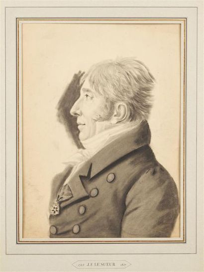 null Edme QUENEDEY DES RICEYS (1756-1830)
Profil de Jean-François LESUEUR (1763-1837)
Crayon...