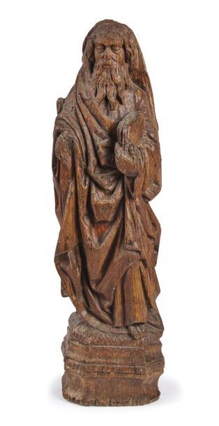 null Figure de saint Pierre en chêne sculpté ; (décapée).
XIXe siècle (usures).
H...