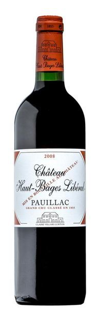 null Chateau Haut Bages Libéral, 5ème grand cru, Classé, Pauillac, 2008. 
1 magnum....