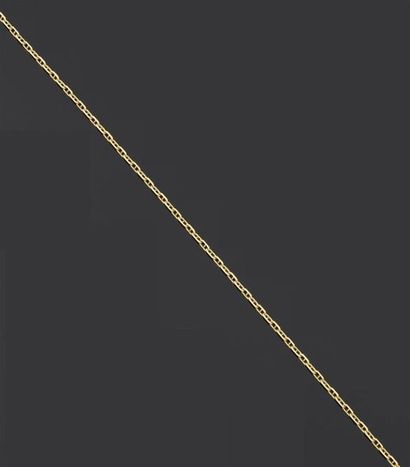 null Collier articulé en or jaune 750 millièmes, les maillons chaîne d'ancre.
Longueur...