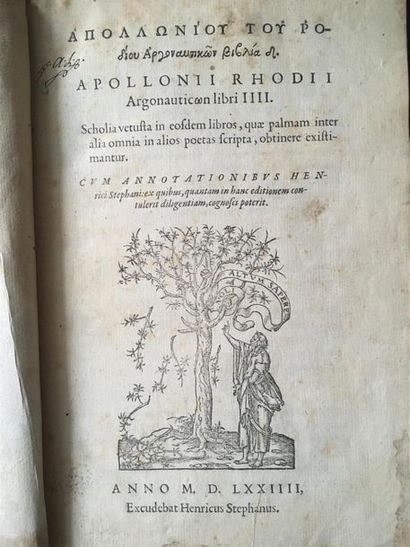 * APPOLONIUS de RHODES. Argonauticum libri...