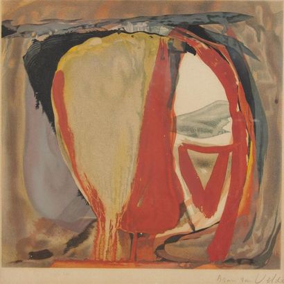 null Bram VAN VELDE (1895 - 1981)
Sans titre rouge. 1961
Lithographie en couleurs...