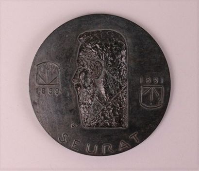  Pierre Ernest BOURET (1897-1972)
Médaille en bronze de la Monnaie de Paris à l'éfigie... Gazette Drouot