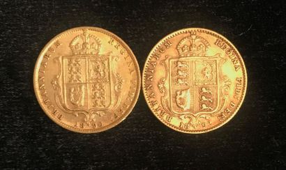 null ** Deux demi-souverains en or 1890 et 1892
Frais de vente : 9,6 % TTC