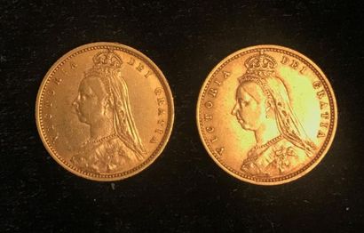 null ** Deux demi-souverains en or 1890 et 1892
Frais de vente : 9,6 % TTC