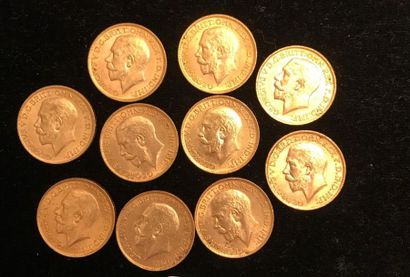 null ** Ten 1912 gold sovereign coins
Selling costs: 9.6% incl. VAT