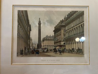 null Beautiful set of about nine engravings of the Place Vendôme 

Nice conditio...