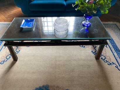 null CHINA, 20th century 

Pair of rectangular coffee tables in painted wood with...