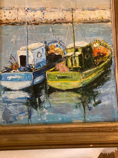 null Albert ROUSSEAU (1908-1982)

Les bateaux de pêcheurs 

Huile sur toile signée...