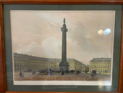 null Beautiful set of about nine engravings of the Place Vendôme 

Nice conditio...
