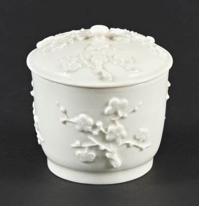 null Saint-Cloud

Pot à sucre rond couvert en porcelaine tendre émaillée blanche...