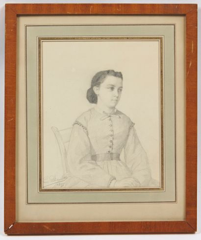 null Léon Auguste LHERMITTE (1844-1925)

Presumed Portrait of the Artist's Wife 

Pencil...