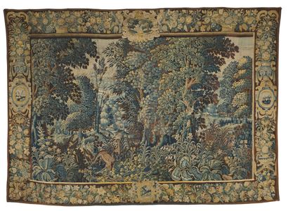 null FLANDERS, 17th century 

Tapestry decorated with a very important forest in...