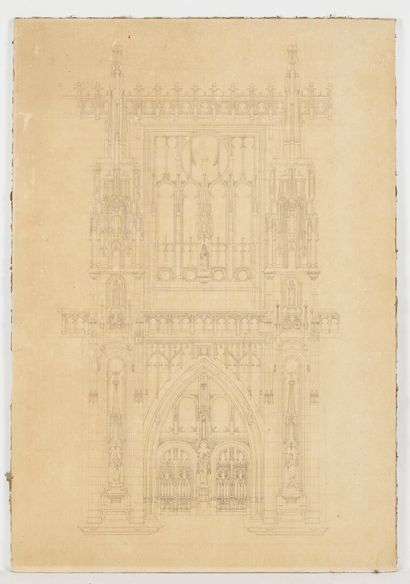 null Raoul-Jacques BRANDON (1878-1941)

Façade d'église

Deux dessins à l'encre sur...