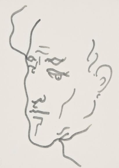 null Jean COCTEAU (1889-1963)

Dark Blue Self-Portrait, ca. 1960

Drawing in blue...