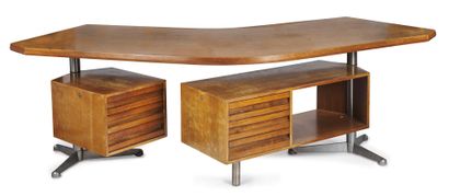 null Osvaldo BORSANI (1911-1985) & TECNO (publisher)

Chair desk in varnished wood...