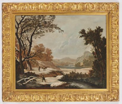 null Attributed to Gaspard WOLFF (1735-1798)

Bushmen in the snow 

Canvas 

Height...