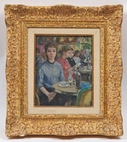 null François GALL (1912-1987)

Eugénie et Marie-Lize à la Closerie des Lilas

Huile...