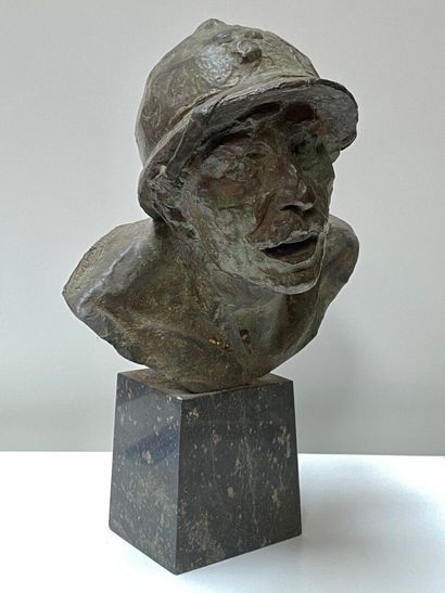 null Jacques-Louis VILLENEUVE (1865-1933)

Buste de poilu

Epreuve en bronze à patine...