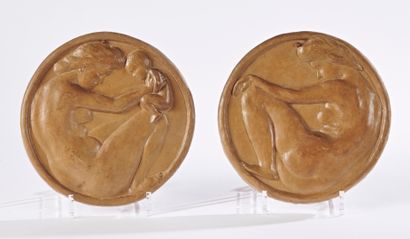 null FRENCH WORK

Two medallions " Maternity " & " Naked Woman " in terracotta with...