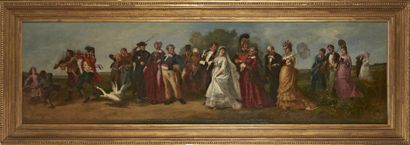null Clément-Auguste ANDRIEUX (Paris 1829 ? - Samois 1880)

The wedding

Canvas

Signed...