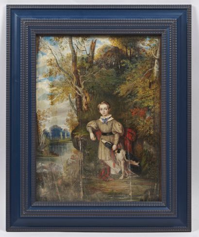 null CARRIER

Portrait of a young boy with a greyhound.

Gouache on ivory.

Signed...