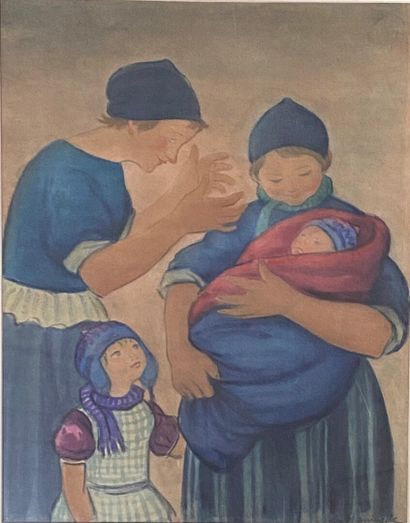 null Augustin HANICOTTE (1870-1957)

La grande soeur, 1919

Gouache et aquarelle...