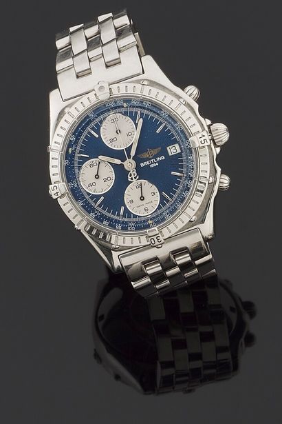 BREITLING

Steel bracelet watch with chronograph....
