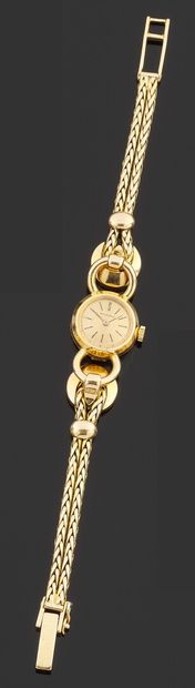 Watch of lady in gold 750 thousandths, the...