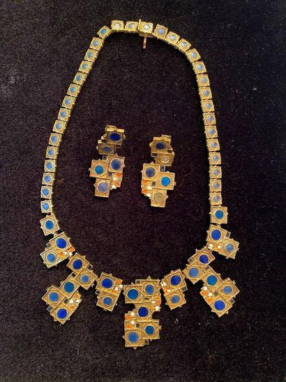 null N. DUMITRESCO (1915 - 1997) & ARTCURIAL, model "Ravenna

Necklace and pair of...