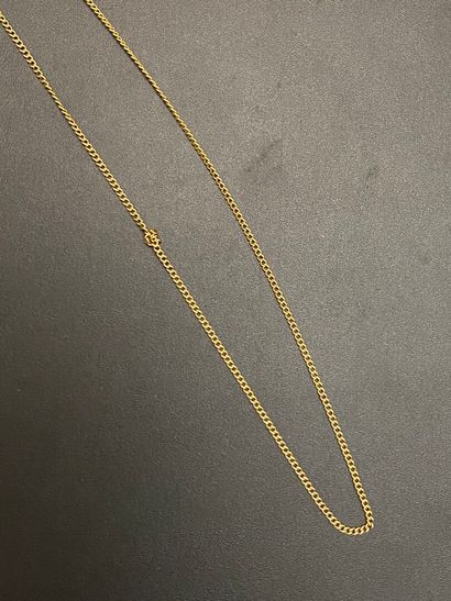 null Lot in yellow gold 750 thousandths including two articulated necklaces and a...