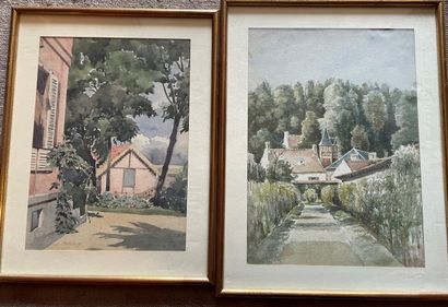 null MODERN SCHOOL

Views of Houses 

Watercolours on paper 

Sight size : 26 x 19...