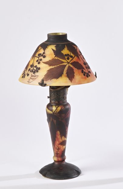 null DAUM Nancy

Table lamp with a baluster base with three notches modelled in the...