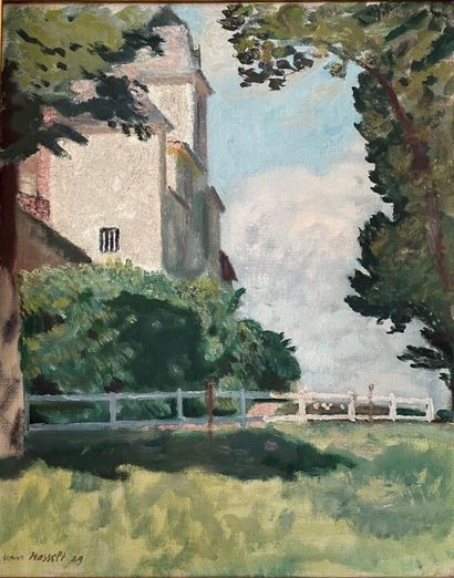 null Willem HASSELT VAN (1882-1963) 

View of the house 

Oil on canvas signed lower...