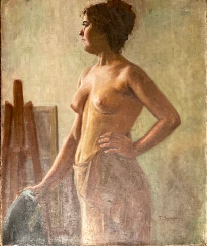 null Tancrède SYNAVE (1860-1936)

The model

Oil on canvas, signed lower right. 

Size:...