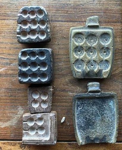 null SET of dies for stone pieces.

Old work
