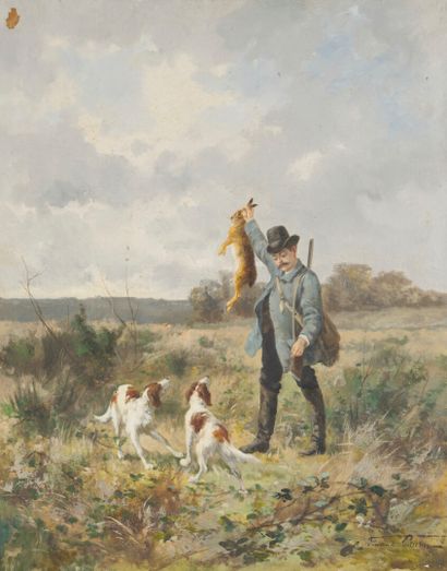 null Fernand LUTSCHER (1843-1923)

Retour de chasse 

Huile sur toile signée en bas...